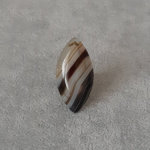 Bague cabochon agate du brésil b