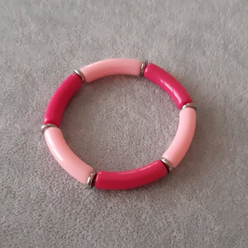 Bracelet tube rose