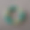 Bracelet tube turquoise et vert
