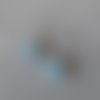 Boucles d'oreilles cabochons opalite 20mm