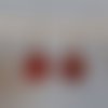 Boucles d'oreilles cabochons agate 20mm