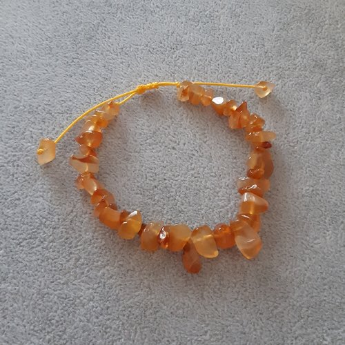 Bracelet coulissant orange