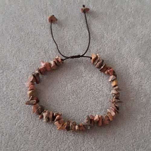 Bracelet coulissant marron