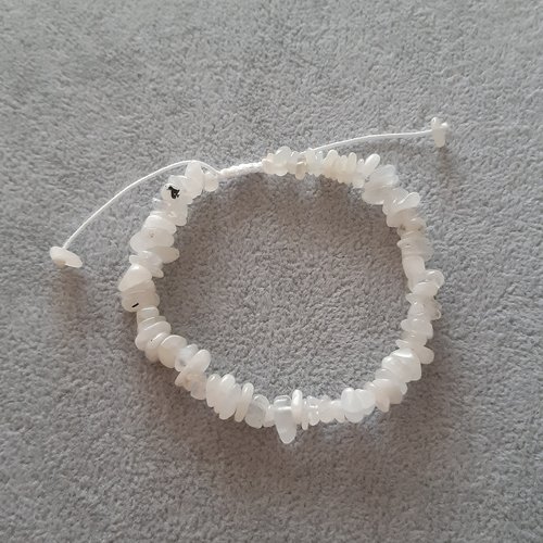 Bracelet coulissant blanc