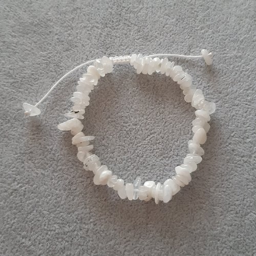 Bracelet coulissant blanc