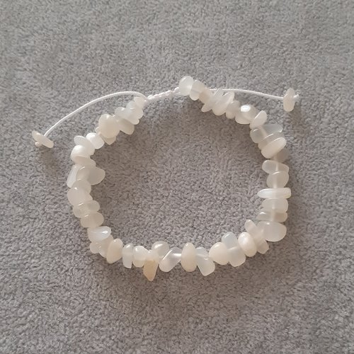 Bracelet coulissant beige