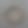 Bracelet cordon coulissant or et vert