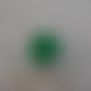Bague ajustable fleur verte