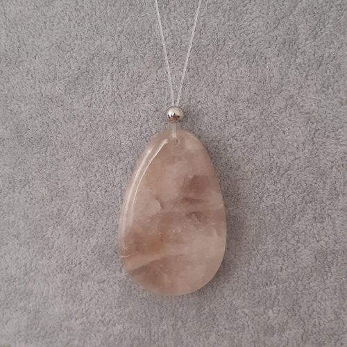 Collier quartz rose