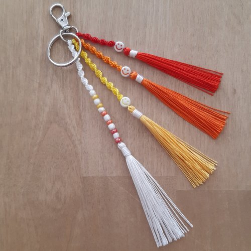 Bijou de sac / porte-clés smiley