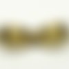 Fermoir clip, à coller, pour cordon, bronze 33x10 mm, 1 set