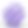 Perles rayées, blanche et violette, effet strass, résine, 12 mm, pour shamballa, lot 2