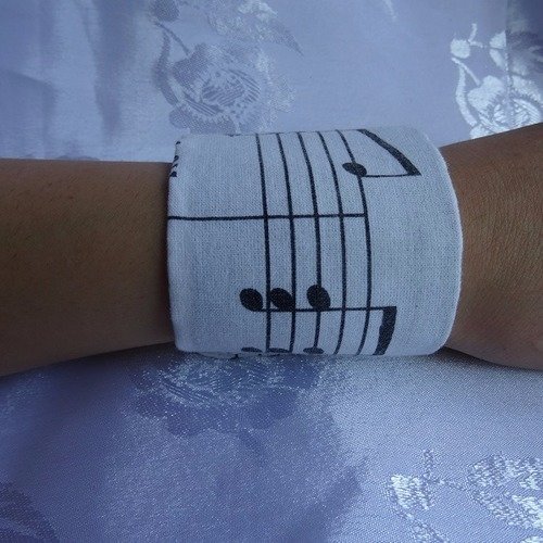 Bracelet porte-feuille partition de musique