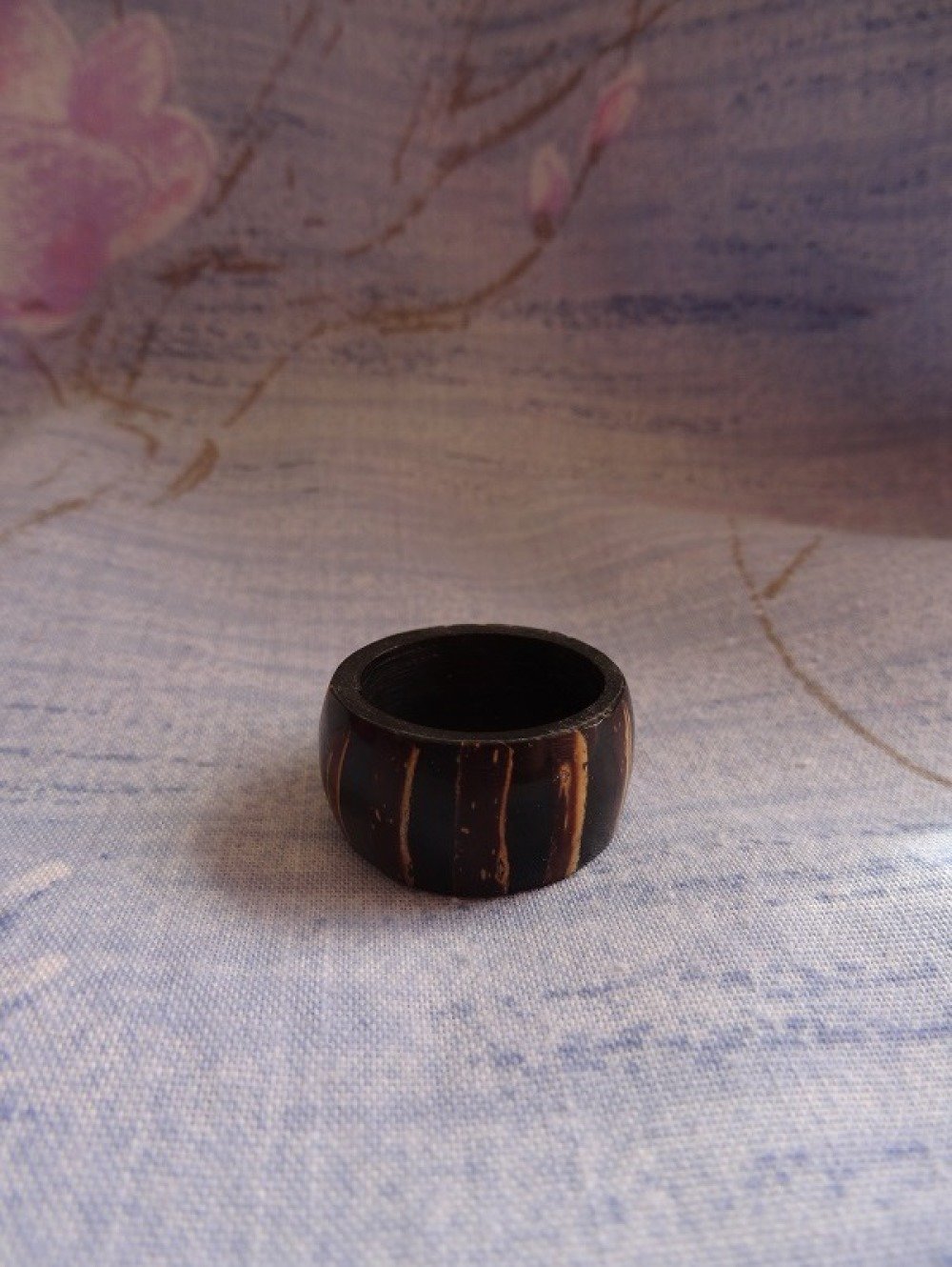 Bague noix de coco marron Un grand march