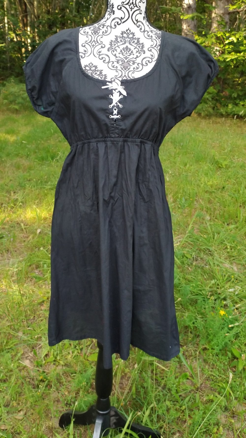 robe coton noire
