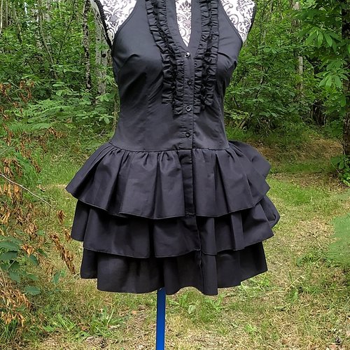 Robe lolita en coton noir taille 38