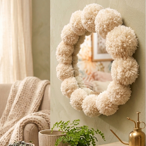 Miroir pompons
