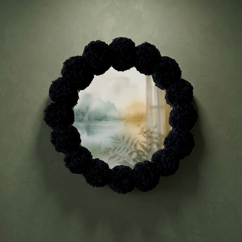 Miroir pompons