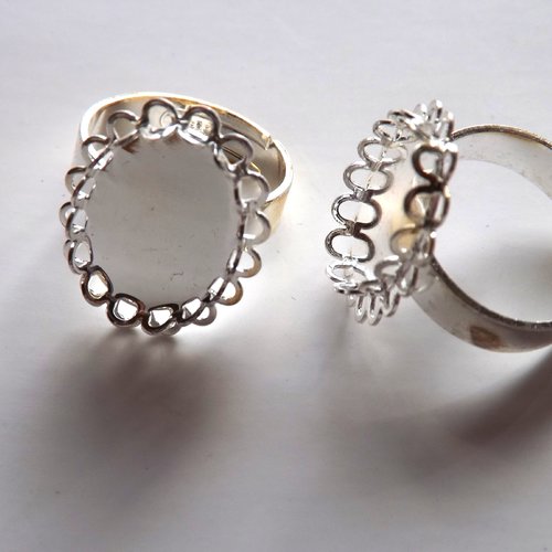 Lot de 5 bagues à cabochon