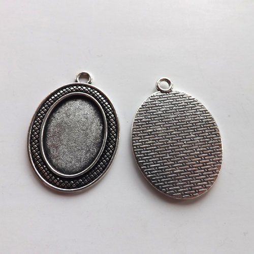 Lot de 10 pendentifs, breloques à cabochon