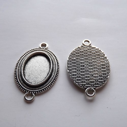 Lot de 3 connecteurs, pendentifs, breloques à cabochon