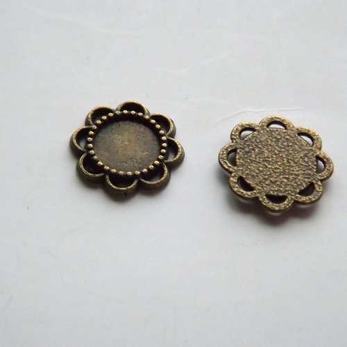 Lot de 3 pendentifs, connecteurs à cabochon