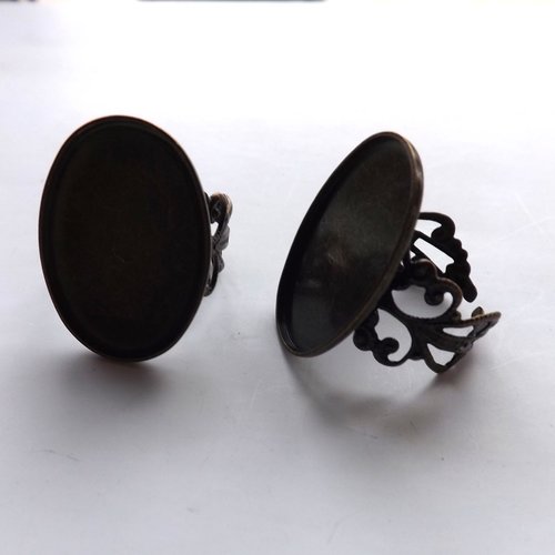 Lot de 5 bagues à cabochon