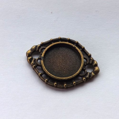 Connecteur, pendentif, breloque à cabochon