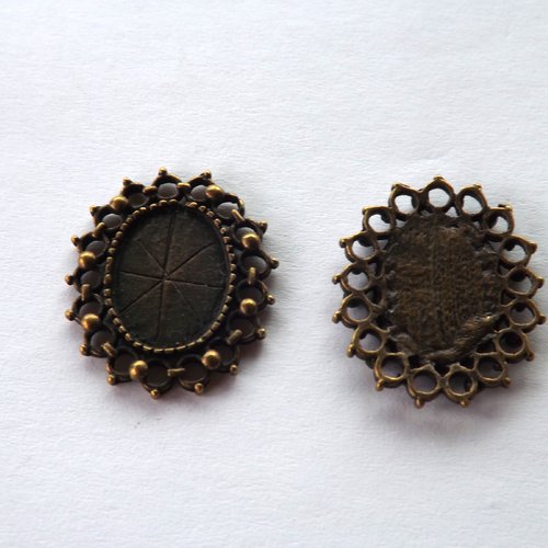Lot de 9 connecteurs, pendentifs, breloques à cabochon