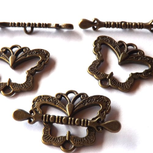 Lot de 5 toggles "papillon"