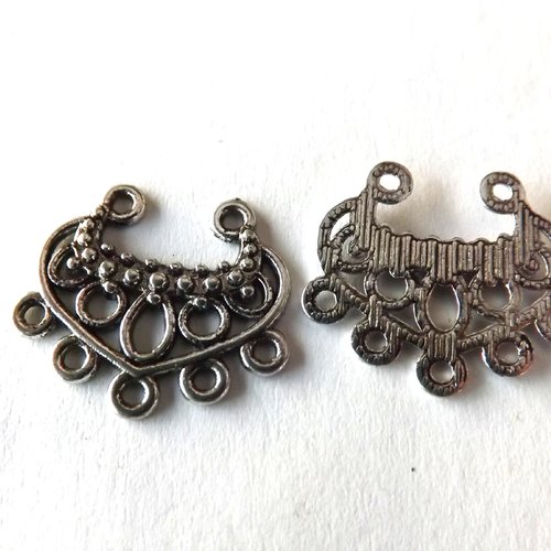 Lot de 14 chandeliers,connecteurs,pendentifs, breloques