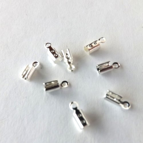 Lot de 52 attaches cordon en métal argenté