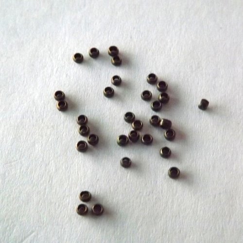 Lot de 550 perles à écraser de 2 mm