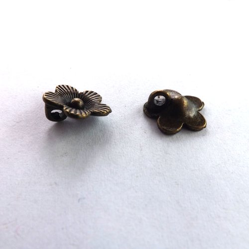 Lot de 2 breloques fleurs, pendentifs