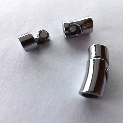 Lot de 2 fermoirs magnétiques tube