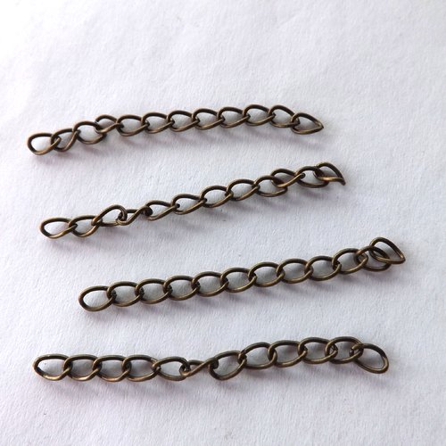 Lot de 40 chaînettes de rallonge