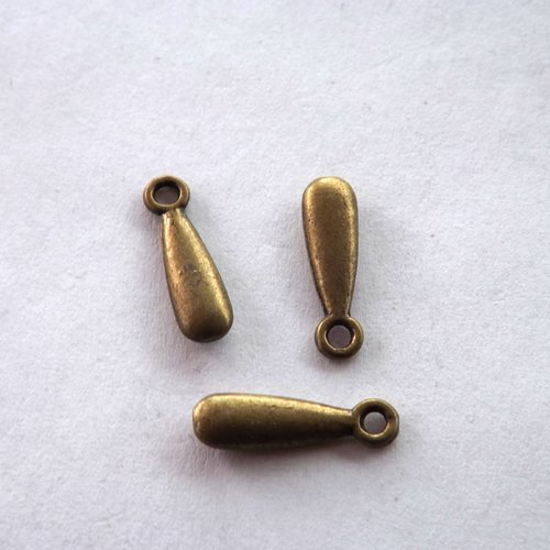 Lot de 12 breloques gouttes, pendentifs