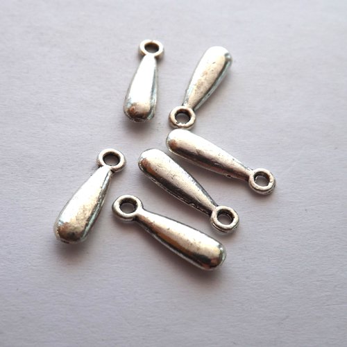 Lot de 6 breloques gouttes, pendentifs