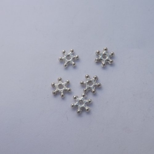 Lot de 40 perles, intercalaires étoiles