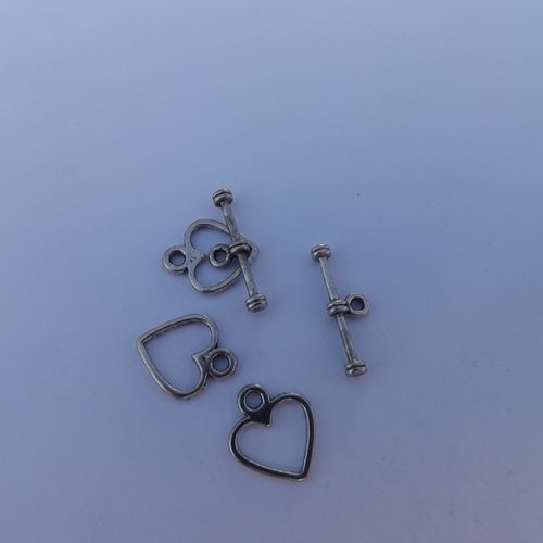 Lot de 43 toggles cœurs