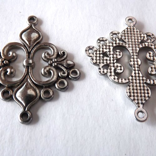 Lot de 4 chandeliers connecteurs, pendentifs, breloques