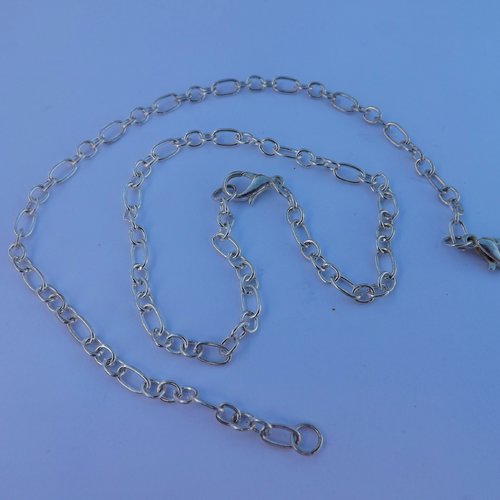 Lot de 6 bracelets en métal argenté