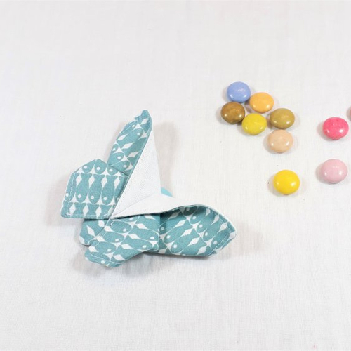 Barrette clic-clac origami papillon