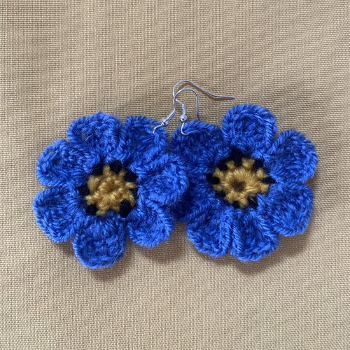 Boucles d’oreilles « pensées »