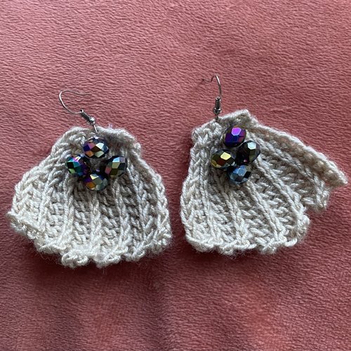 Boucles d’oreilles « neptune » au crochet