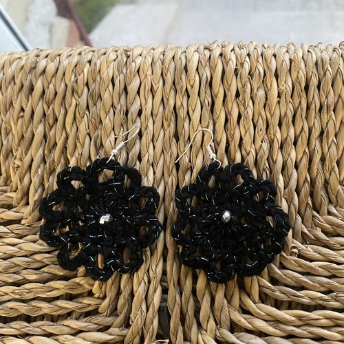 Boucles d’oreilles «arachnée »