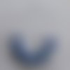 Collier de perles bleues en verre et argile polymère