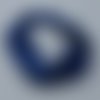 Bandeau femme pois blancs sur bleu roy en coton 57 cm
