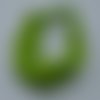 Bandeau femme pois blancs sur vert anis en coton 57 cm