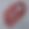 Bandeau femme éventails rouges en coton 57 cm